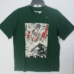 UNIQLO UT Attack on Titan Shingeki no Kyojin Graphic T-Shirt Dark Green L